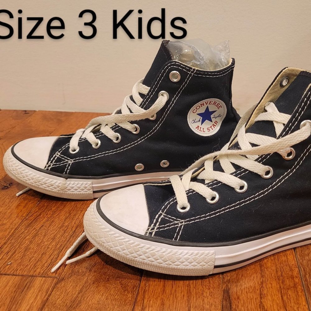 Converse Chuck Taylor All Star Classic - Little Kids High Top - Black - Size 3